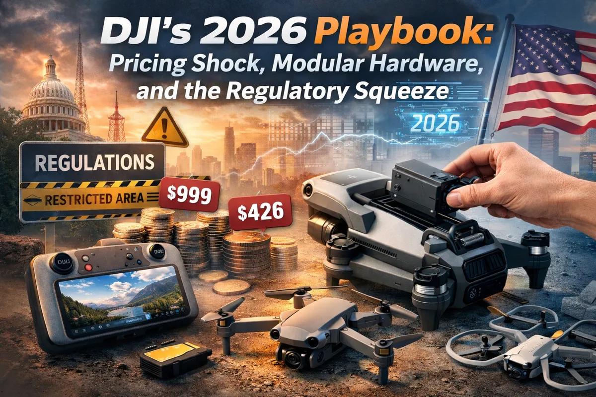 DJI’s 2026 Playbook: Pricing Shock, Modular Hardware, and the Regulatory Squeeze