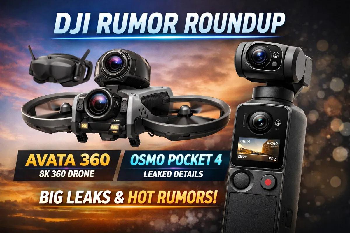 DJI Rumor Roundup: Avata 360 Heats Up, Pocket 4 Leaks Multiply, and DJI’s 360 Push Looks Real